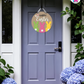 Fluffles - Easter Door Hanger By Printhaws Creations, 16" Round Wooden Front Door Sign, Layered Hand-Painted Entryway Decor