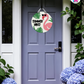 Flamingo - Summer Door Hanger By Printhaws Creations, 16" Round Wooden Front Door Sign, Layered Hand-Painted Entryway Decor