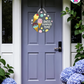 Ice Cream - Summer Door Hanger By Printhaws Creations, 16" Round Wooden Front Door Sign, Layered Hand-Painted Entryway Decor