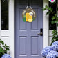 Luggage - Summer Door Hanger By Printhaws Creations, 16" Round Wooden Front Door Sign, Layered Hand-Painted Entryway Decor