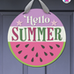 Watermelon - Summer Door Hanger By Printhaws Creations, 16" Round Wooden Front Door Sign, Layered Hand-Painted Entryway Decor