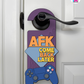 AFK. Come Back Later. – Gamer Doorknob Sign By Printhaws Creations, Wooden Room Sign With Console-Inspired Controller Accent