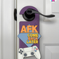 AFK. Come Back Later. – Gamer Doorknob Sign By Printhaws Creations, Wooden Room Sign With Console-Inspired Controller Accent