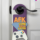 AFK. Come Back Later. – Gamer Doorknob Sign By Printhaws Creations, Wooden Room Sign With Console-Inspired Controller Accent