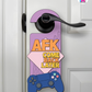 AFK. Come Back Later. – Gamer Doorknob Sign By Printhaws Creations, Wooden Room Sign With Console-Inspired Controller Accent