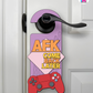 AFK. Come Back Later. – Gamer Doorknob Sign By Printhaws Creations, Wooden Room Sign With Console-Inspired Controller Accent