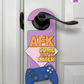 AFK. Come Back Later. – Gamer Doorknob Sign By Printhaws Creations, Wooden Room Sign With Console-Inspired Controller Accent