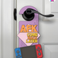 AFK. Come Back Later. – Gamer Doorknob Sign By Printhaws Creations, Wooden Room Sign With Console-Inspired Controller Accent