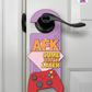 AFK. Come Back Later. – Gamer Doorknob Sign By Printhaws Creations, Wooden Room Sign With Console-Inspired Controller Accent