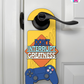 Don’t Interrupt Greatness – Gamer Doorknob Sign By Printhaws Creations, Wooden Room Sign With Console-Inspired Controller Accent