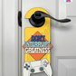 Don’t Interrupt Greatness – Gamer Doorknob Sign By Printhaws Creations, Wooden Room Sign With Console-Inspired Controller Accent