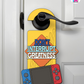 Don’t Interrupt Greatness – Gamer Doorknob Sign By Printhaws Creations, Wooden Room Sign With Console-Inspired Controller Accent