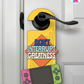 Don’t Interrupt Greatness – Gamer Doorknob Sign By Printhaws Creations, Wooden Room Sign With Console-Inspired Controller Accent