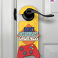Don’t Interrupt Greatness – Gamer Doorknob Sign By Printhaws Creations, Wooden Room Sign With Console-Inspired Controller Accent