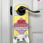Don’t Interrupt Greatness – Gamer Doorknob Sign By Printhaws Creations, Wooden Room Sign With Console-Inspired Controller Accent