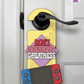 Don’t Interrupt Greatness – Gamer Doorknob Sign By Printhaws Creations, Wooden Room Sign With Console-Inspired Controller Accent