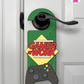 Gamer At Work – Gamer Doorknob Sign By Printhaws Creations, Wooden Room Sign With Console-Inspired Controller Accent