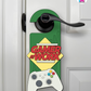 Gamer At Work – Gamer Doorknob Sign By Printhaws Creations, Wooden Room Sign With Console-Inspired Controller Accent
