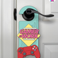Gamer At Work – Gamer Doorknob Sign By Printhaws Creations, Wooden Room Sign With Console-Inspired Controller Accent
