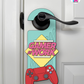 Gamer At Work – Gamer Doorknob Sign By Printhaws Creations, Wooden Room Sign With Console-Inspired Controller Accent