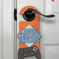 I Have Control Issues – Gamer Doorknob Sign By Printhaws Creations, Wooden Room Sign With Console-Inspired Controller Accent