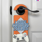 I Have Control Issues – Gamer Doorknob Sign By Printhaws Creations, Wooden Room Sign With Console-Inspired Controller Accent