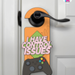 I Have Control Issues – Gamer Doorknob Sign By Printhaws Creations, Wooden Room Sign With Console-Inspired Controller Accent