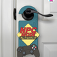 NPC Mode: Activated – Gamer Doorknob Sign By Printhaws Creations, Wooden Room Sign With Console-Inspired Controller Accent