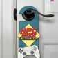 NPC Mode: Activated – Gamer Doorknob Sign By Printhaws Creations, Wooden Room Sign With Console-Inspired Controller Accent