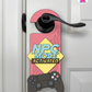 NPC Mode: Activated – Gamer Doorknob Sign By Printhaws Creations, Wooden Room Sign With Console-Inspired Controller Accent