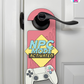 NPC Mode: Activated – Gamer Doorknob Sign By Printhaws Creations, Wooden Room Sign With Console-Inspired Controller Accent