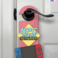 NPC Mode: Activated – Gamer Doorknob Sign By Printhaws Creations, Wooden Room Sign With Console-Inspired Controller Accent