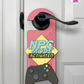 NPC Mode: Activated – Gamer Doorknob Sign By Printhaws Creations, Wooden Room Sign With Console-Inspired Controller Accent