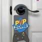 PVP Zone – Gamer Doorknob Sign By Printhaws Creations, Wooden Room Sign With Console-Inspired Controller Accent