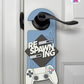 Respawning – Gamer Doorknob Sign By Printhaws Creations, Wooden Room Sign With Console-Inspired Controller Accent