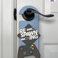 Respawning – Gamer Doorknob Sign By Printhaws Creations, Wooden Room Sign With Console-Inspired Controller Accent