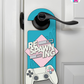 Respawning – Gamer Doorknob Sign By Printhaws Creations, Wooden Room Sign With Console-Inspired Controller Accent