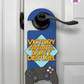 Victory Awaits. Don’t Disturb. – Gamer Doorknob Sign By Printhaws Creations, Wooden Room Sign With Console-Inspired Controller Accent