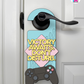 Victory Awaits. Don’t Disturb. – Gamer Doorknob Sign By Printhaws Creations, Wooden Room Sign With Console-Inspired Controller Accent