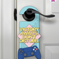 Victory Awaits. Don’t Disturb. – Gamer Doorknob Sign By Printhaws Creations, Wooden Room Sign With Console-Inspired Controller Accent