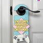 Victory Awaits. Don’t Disturb. – Gamer Doorknob Sign By Printhaws Creations, Wooden Room Sign With Console-Inspired Controller Accent