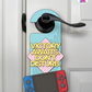 Victory Awaits. Don’t Disturb. – Gamer Doorknob Sign By Printhaws Creations, Wooden Room Sign With Console-Inspired Controller Accent
