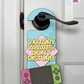 Victory Awaits. Don’t Disturb. – Gamer Doorknob Sign By Printhaws Creations, Wooden Room Sign With Console-Inspired Controller Accent