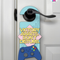 Victory Awaits. Don’t Disturb. – Gamer Doorknob Sign By Printhaws Creations, Wooden Room Sign With Console-Inspired Controller Accent