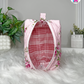 Blush Blossom Pouchie - Handmade By Ruby Rose, Printhaws Creations - Floral, Cotton, Medium (Carry-All Pouch Bag) – Upright Side Empty