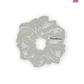 Moonbeam Scrunchie - Handmade By Ruby Rose, Printhaws Creations, White, Satin, Medium (4x4 inches) - Laid Flat