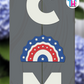 Arc Flag - Vertical Sign Swappable By Printhaws Creations, 3D Accent (Approx. 8 × 8 in)