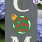 Christmas Ball Green - Vertical Sign Swappable By Printhaws Creations, 3D Accent (Approx. 8 × 8 in)