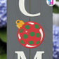 Christmas Ball Red - Vertical Sign Swappable By Printhaws Creations, 3D Accent (Approx. 8 × 8 in)