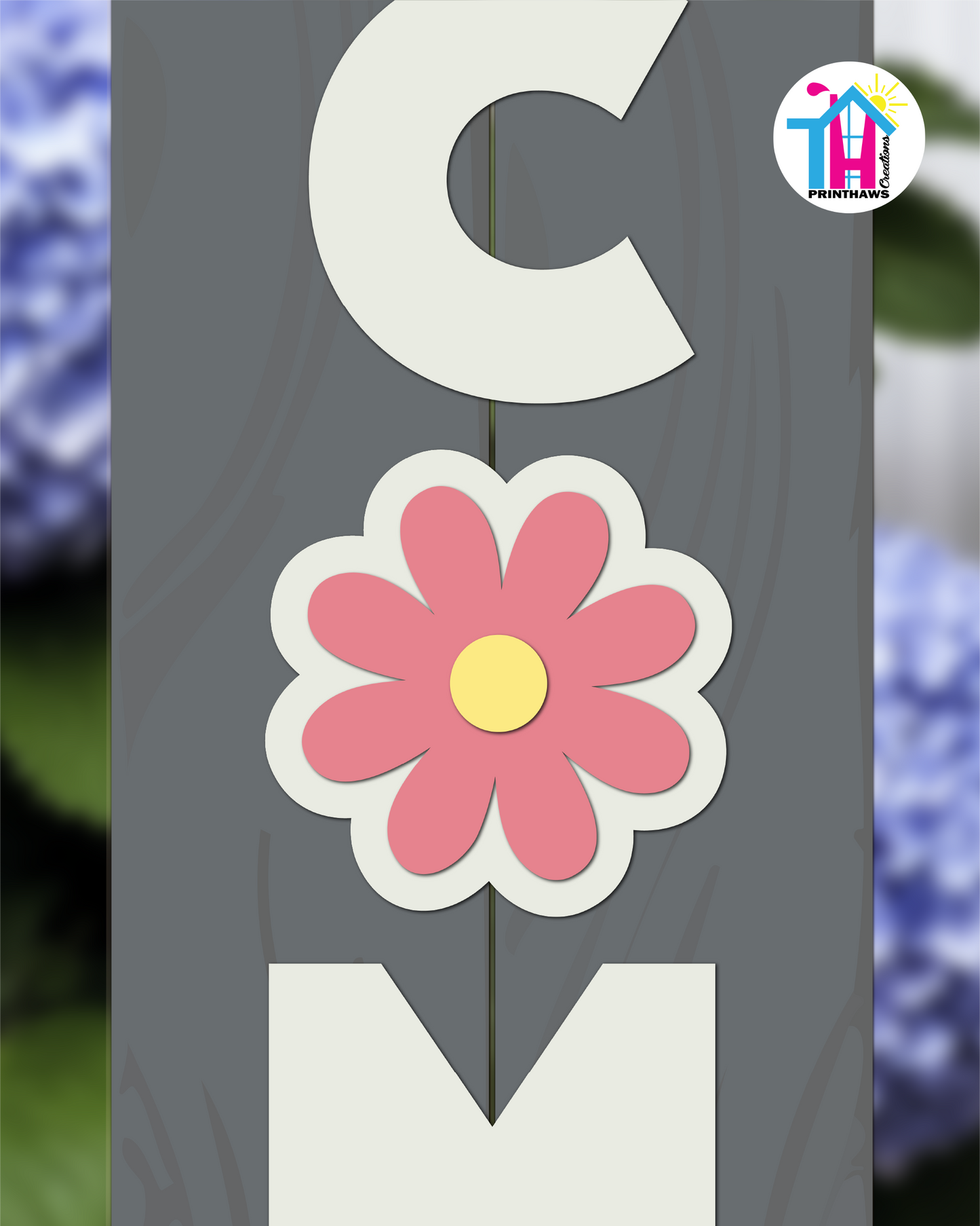 Cosmos Daydream - Vertical Sign Swappable By Printhaws Creations, 3D Accent (Approx. 8 × 8 in)